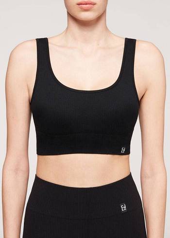 Calzedonia Seamless Gerippt Cover-Ups Damen Schwarz | CH2081RW