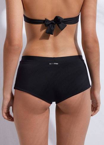 Calzedonia Shorts Swimsuit Bottom Indonesia Cover-Ups Damen Schwarz | CH2043KI