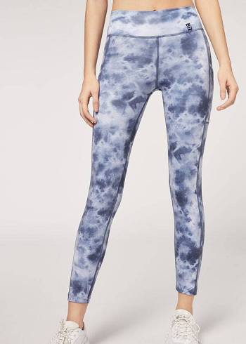 Calzedonia Soft Touch Turn Leggings Damen Navy | CH1503BC