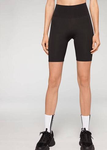 Calzedonia Turn Bike Leggings Damen Schwarz | CH1570DN